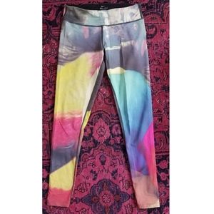 NIKE DRI FIT tie dye watercolor leggings